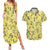 Zeraora Pattern Style Couples Matching Summer Maxi Dress and Hawaiian Shirt