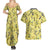 Zeraora Pattern Style Couples Matching Summer Maxi Dress and Hawaiian Shirt