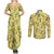 Zeraora Pattern Style Couples Matching Summer Maxi Dress and Long Sleeve Button Shirt