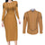 Diane - Seven Deadly Sins Couples Matching Long Sleeve Bodycon Dress and Long Sleeve Button Shirt