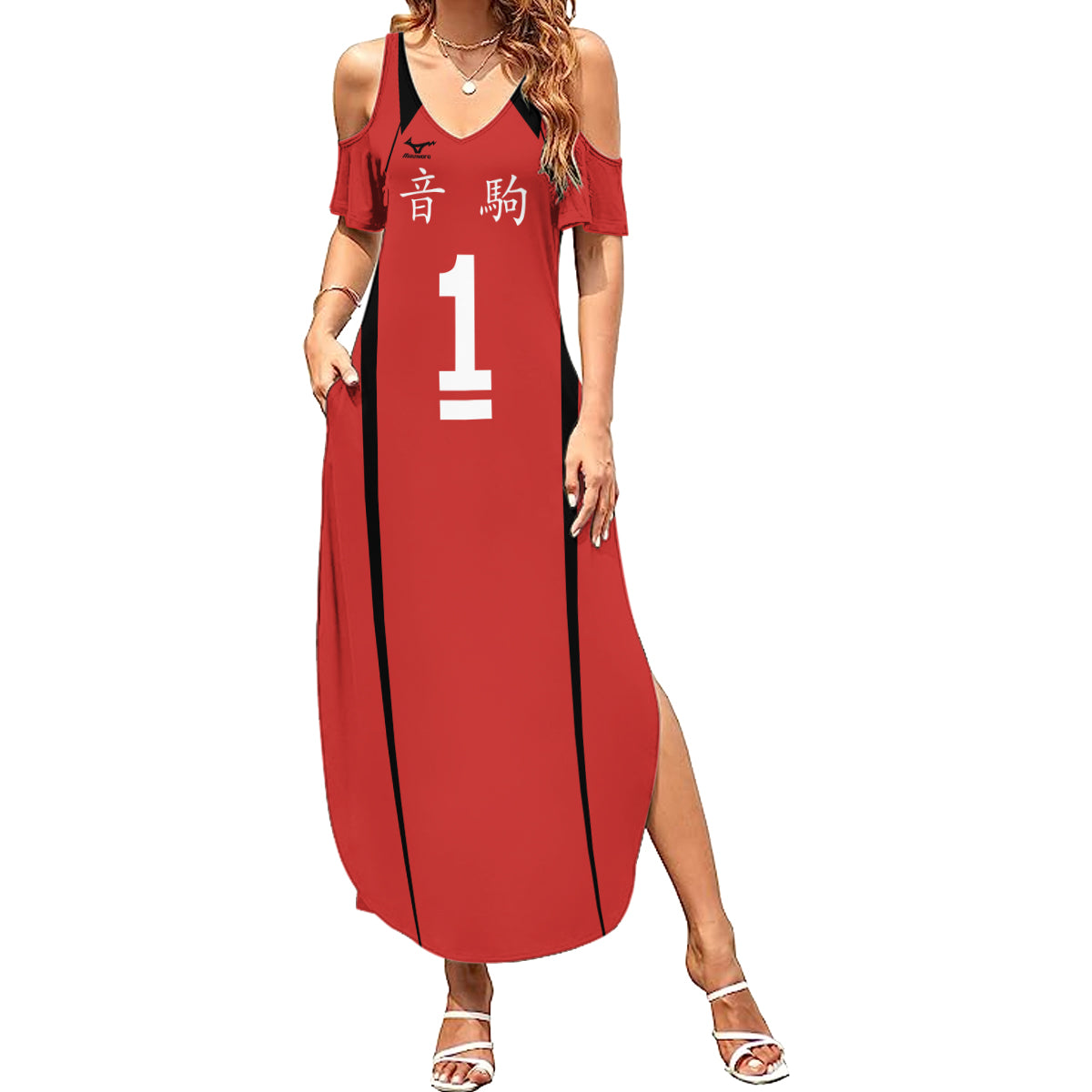 Nekoma Tetsuro Kuroo - Number 1 Uniform Anime Summer Maxi Dress