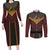 Avatar Firelord Ozai Couples Matching Long Sleeve Bodycon Dress and Long Sleeve Button Shirt