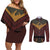 Avatar Firelord Ozai Couples Matching Off Shoulder Short Dress and Long Sleeve Button Shirt