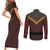 Avatar Firelord Ozai Couples Matching Short Sleeve Bodycon Dress and Long Sleeve Button Shirt