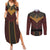 Avatar Firelord Ozai Couples Matching Summer Maxi Dress and Long Sleeve Button Shirt