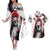 Doma - Demon Slayer Couples Matching Off The Shoulder Long Sleeve Dress and Hawaiian Shirt Anime Japan Style