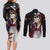 Doma - Demon Slayer Couples Matching Long Sleeve Bodycon Dress and Long Sleeve Button Shirt Anime Japan Style