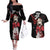 Doma - Demon Slayer Couples Matching Off The Shoulder Long Sleeve Dress and Hawaiian Shirt Anime Japan Style