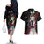 Doma - Demon Slayer Couples Matching Off The Shoulder Long Sleeve Dress and Hawaiian Shirt Anime Japan Style