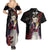 Doma - Demon Slayer Couples Matching Summer Maxi Dress and Hawaiian Shirt Anime Japan Style