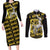 Arceus - Pokemon Couples Matching Long Sleeve Bodycon Dress and Long Sleeve Button Shirt Anime Mix Pattern Style