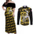 Arceus - Pokemon Couples Matching Off Shoulder Maxi Dress and Long Sleeve Button Shirt Anime Mix Pattern Style
