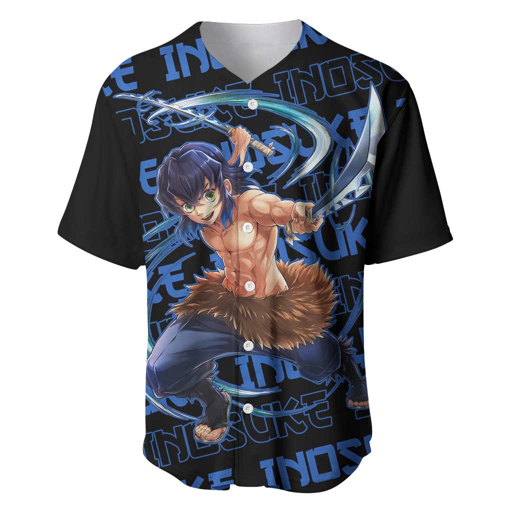 Inosuke Hashibira - Demon Slayer Baseball Jersey Anime Japan Style