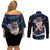 Inosuke Hashibira - Demon Slayer Couples Matching Off Shoulder Short Dress and Long Sleeve Button Shirt Anime Japan Style