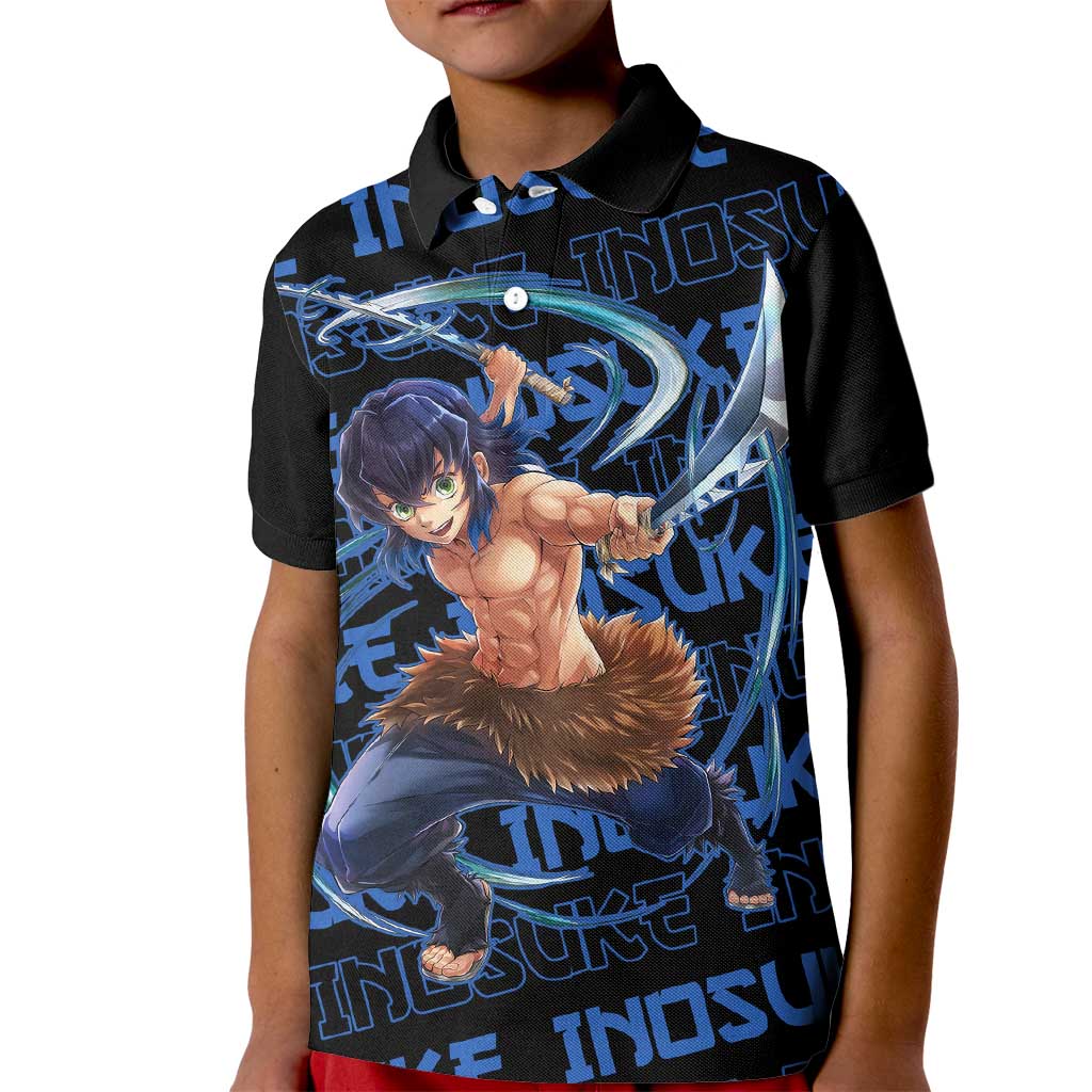 Inosuke Hashibira - Demon Slayer Kid Polo Shirt Anime Japan Style