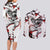 Akaza - Demon Slayer Couples Matching Long Sleeve Bodycon Dress and Long Sleeve Button Shirt Anime Japan Style