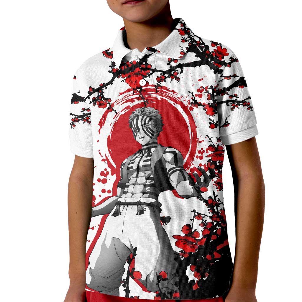 Akaza - Demon Slayer Kid Polo Shirt Anime Japan Style