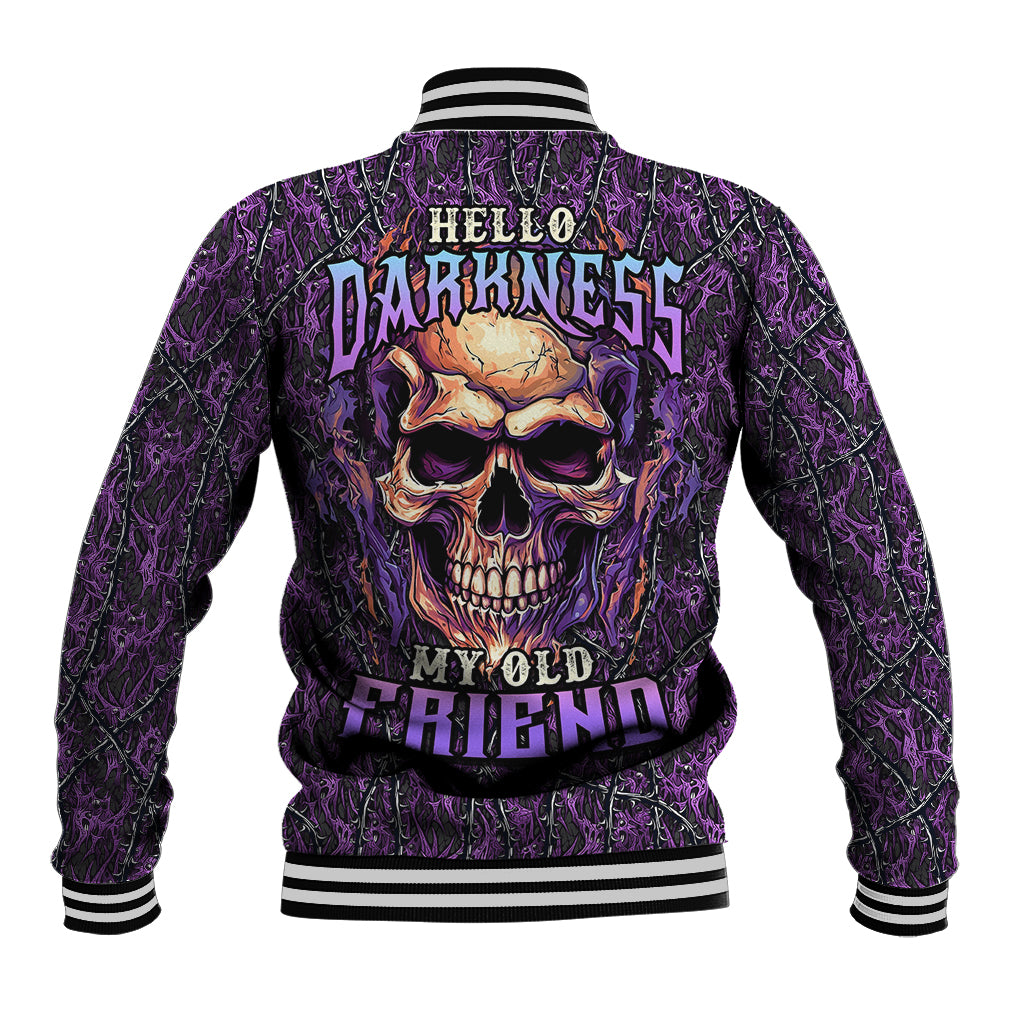 skull-baseball-jacket-hello-darkness-my-old-friend-horror-seamless-pattern-purple