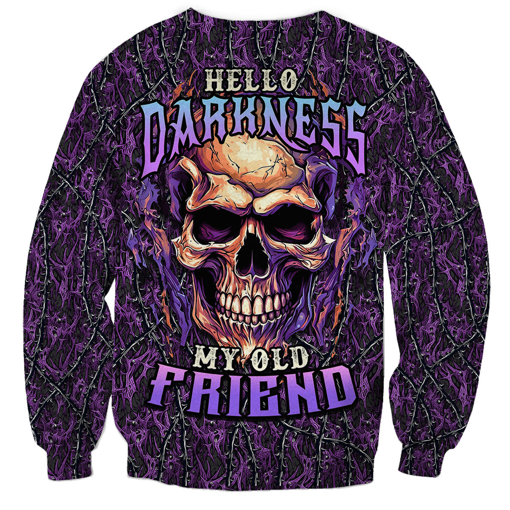 skull-sweatshirt-hello-darkness-my-old-friend-horror-seamless-pattern-purple