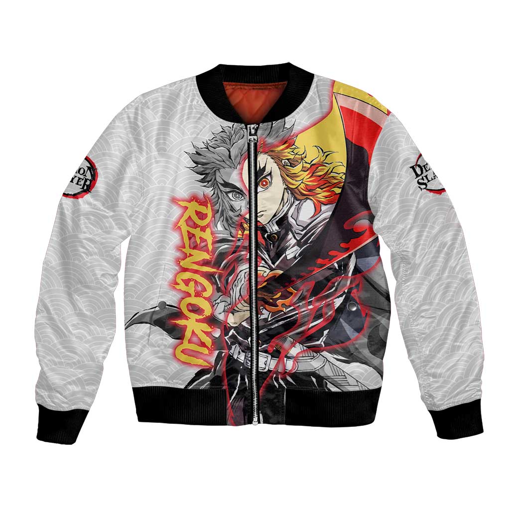 Rengoku Kyojuro - Demon Slayer Bomber Jacket Anime Style