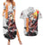 Rengoku Kyojuro - Demon Slayer Couples Matching Summer Maxi Dress and Hawaiian Shirt Anime Style