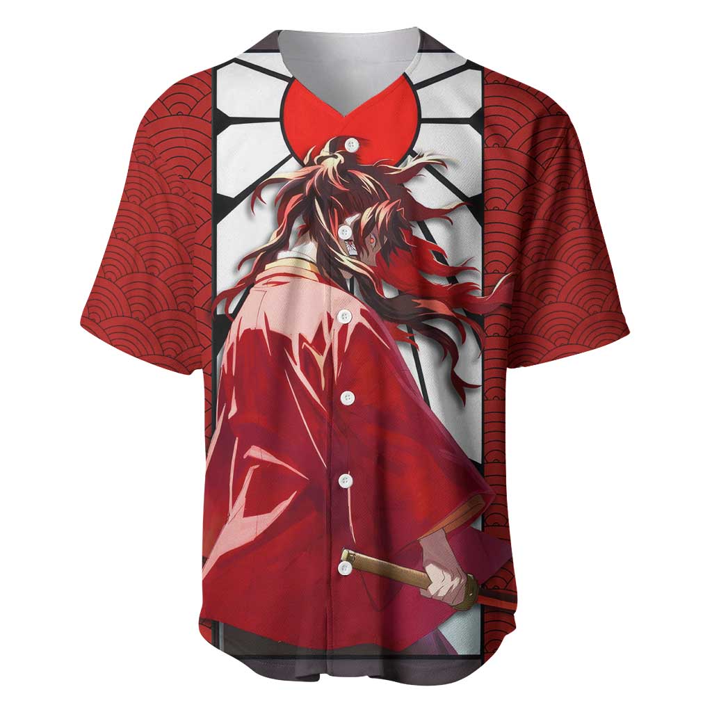 Yoriichi Tsugikuni - Demon Slayer Baseball Jersey Anime Style