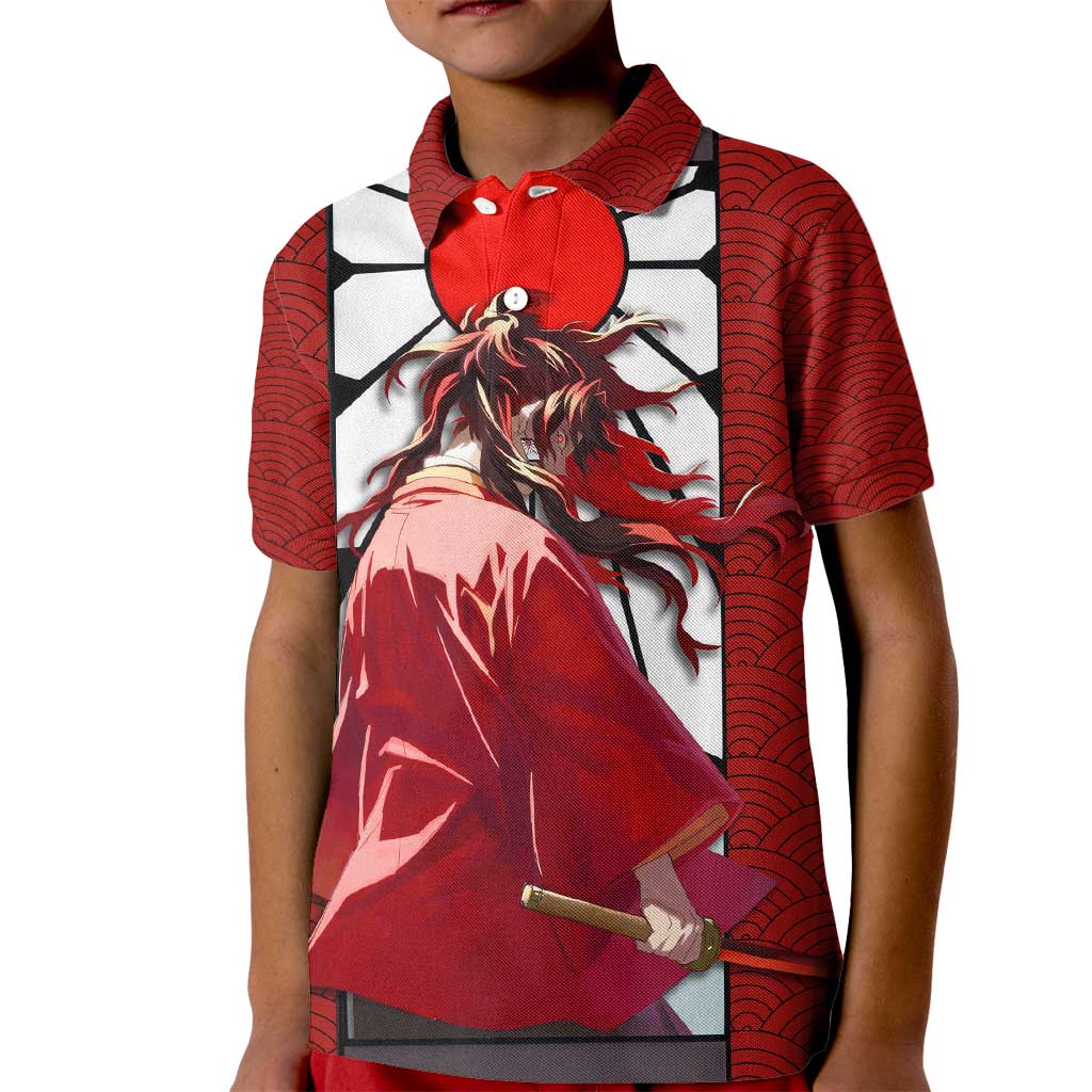 Yoriichi Tsugikuni - Demon Slayer Kid Polo Shirt Anime Style