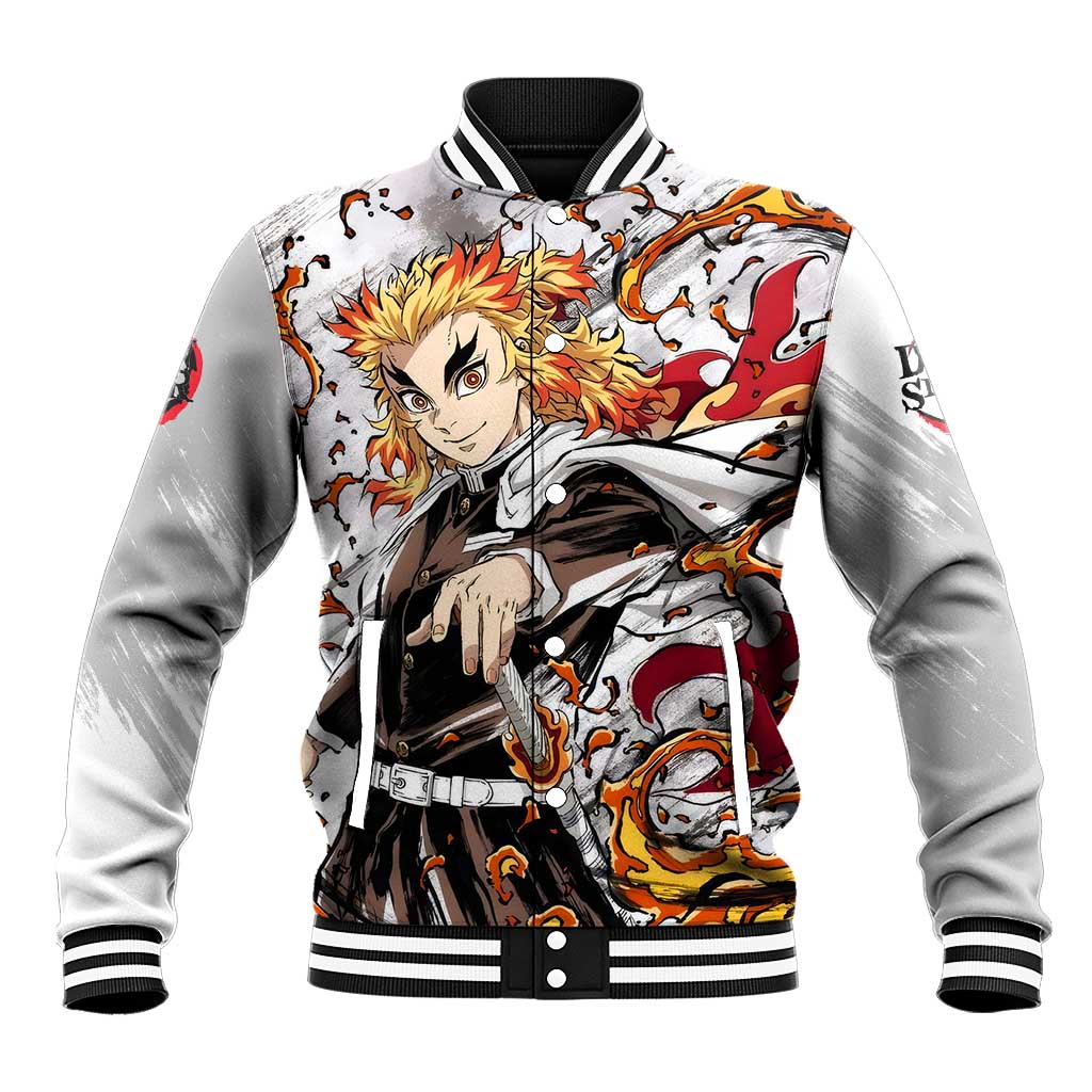 Rengoku Kyojuro - Demon Slayer Baseball Jacket Anime Style