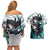 Muichiro Tokito - Demon Slayer Couples Matching Off Shoulder Short Dress and Hawaiian Shirt Anime Style