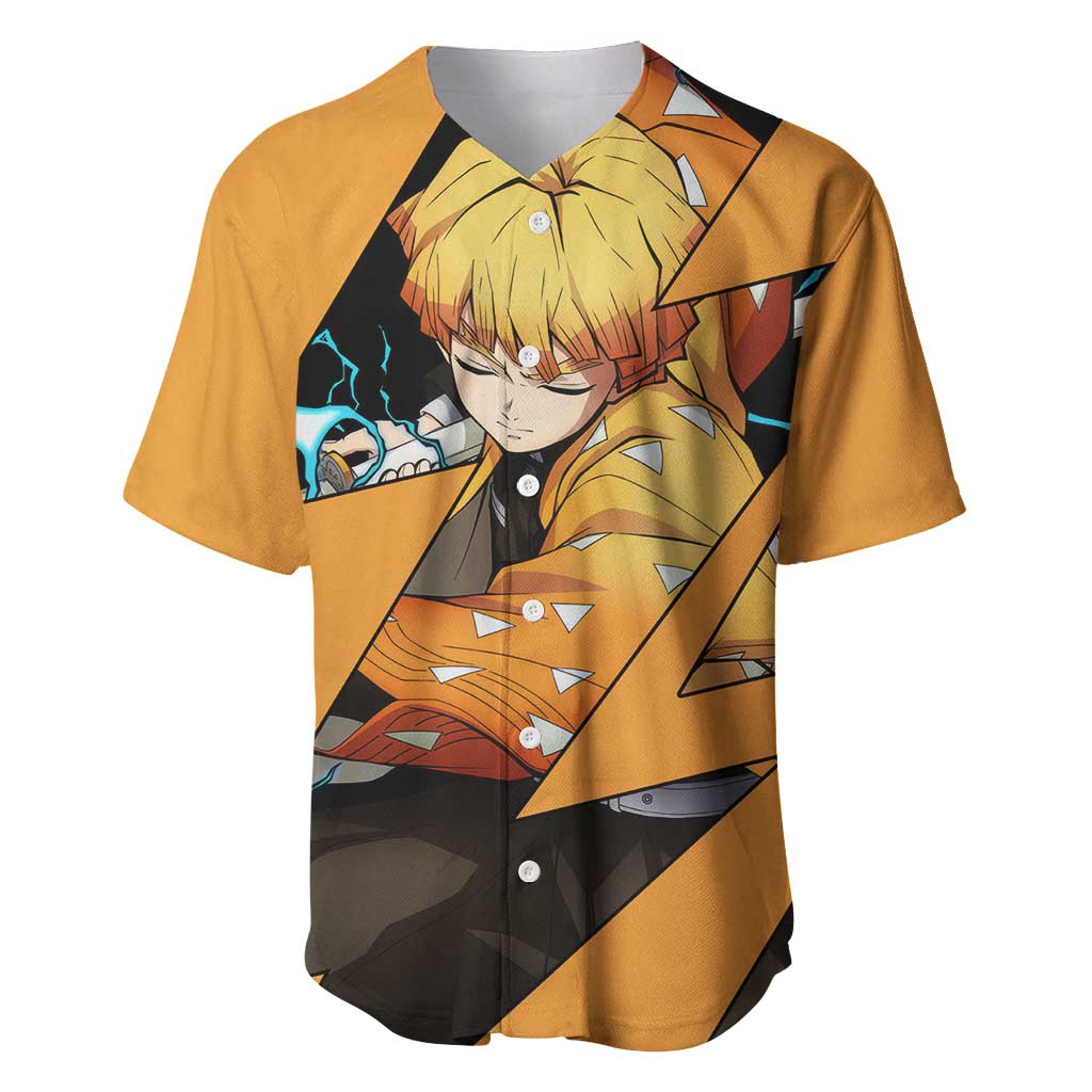 Zenitsu - Demon Slayer Baseball Jersey Anime Style