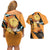 Zenitsu - Demon Slayer Couples Matching Off Shoulder Short Dress and Hawaiian Shirt Anime Style