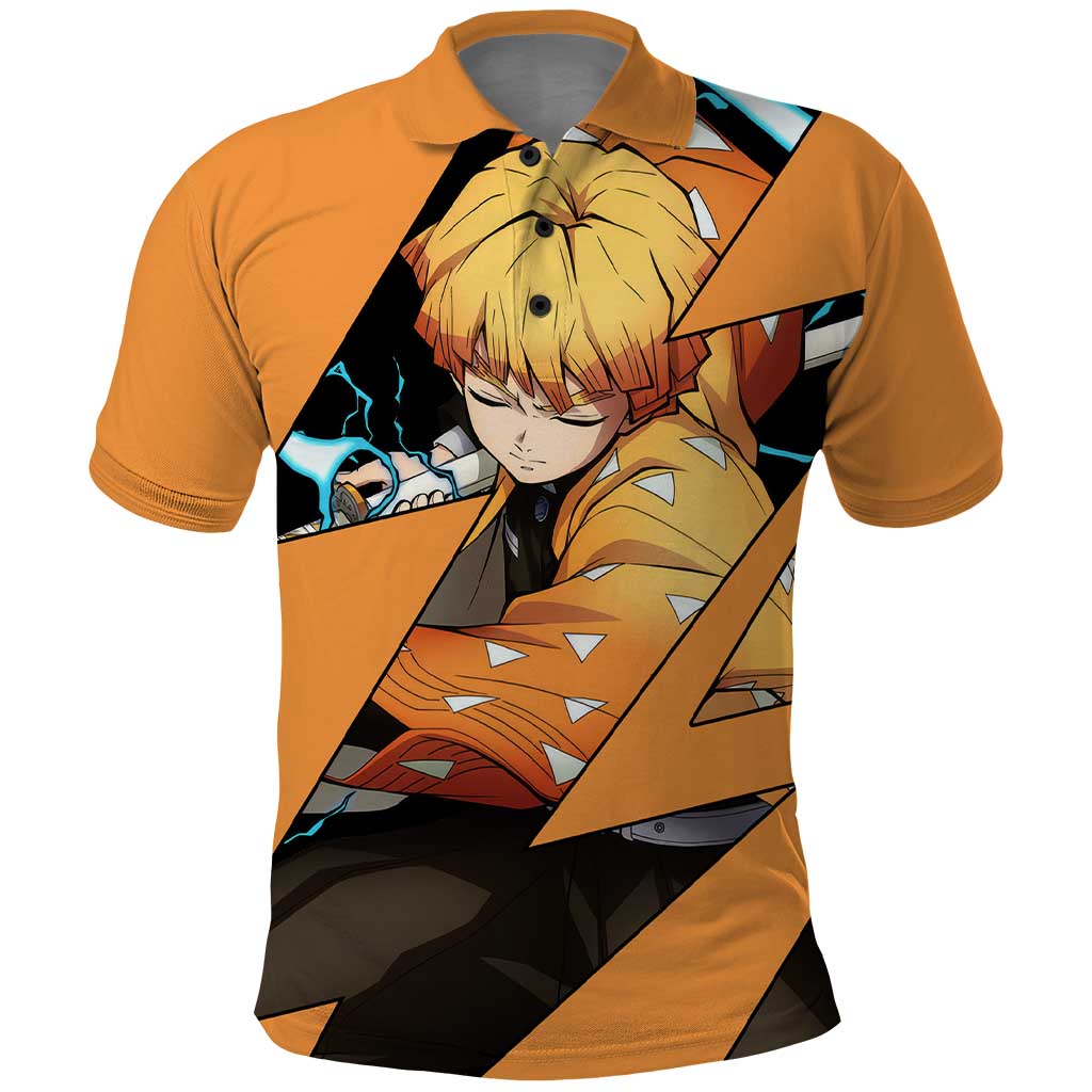 Zenitsu - Demon Slayer Polo Shirt Anime Style