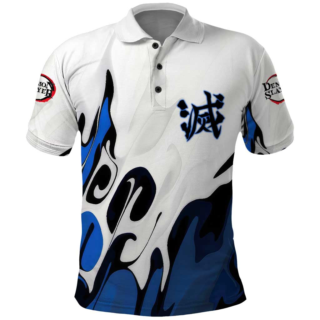 Tomioka Gyu - Demon Slayer Polo Shirt Anime Style