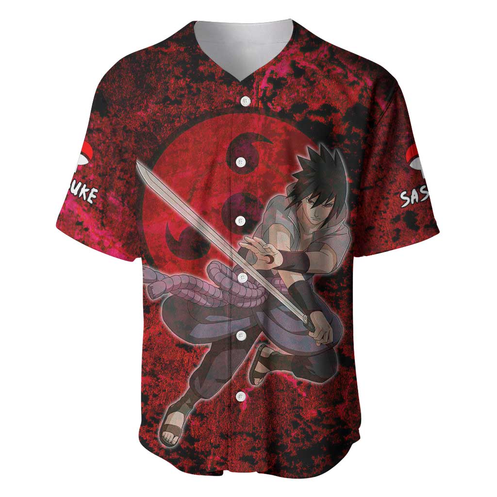 Uchiha Sasuke - Naruto Baseball Jersey Anime Style