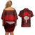 Uchiha Sasuke - Naruto Couples Matching Off Shoulder Short Dress and Hawaiian Shirt Anime Style