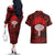 Uchiha Sasuke - Naruto Couples Matching Off The Shoulder Long Sleeve Dress and Hawaiian Shirt Anime Style