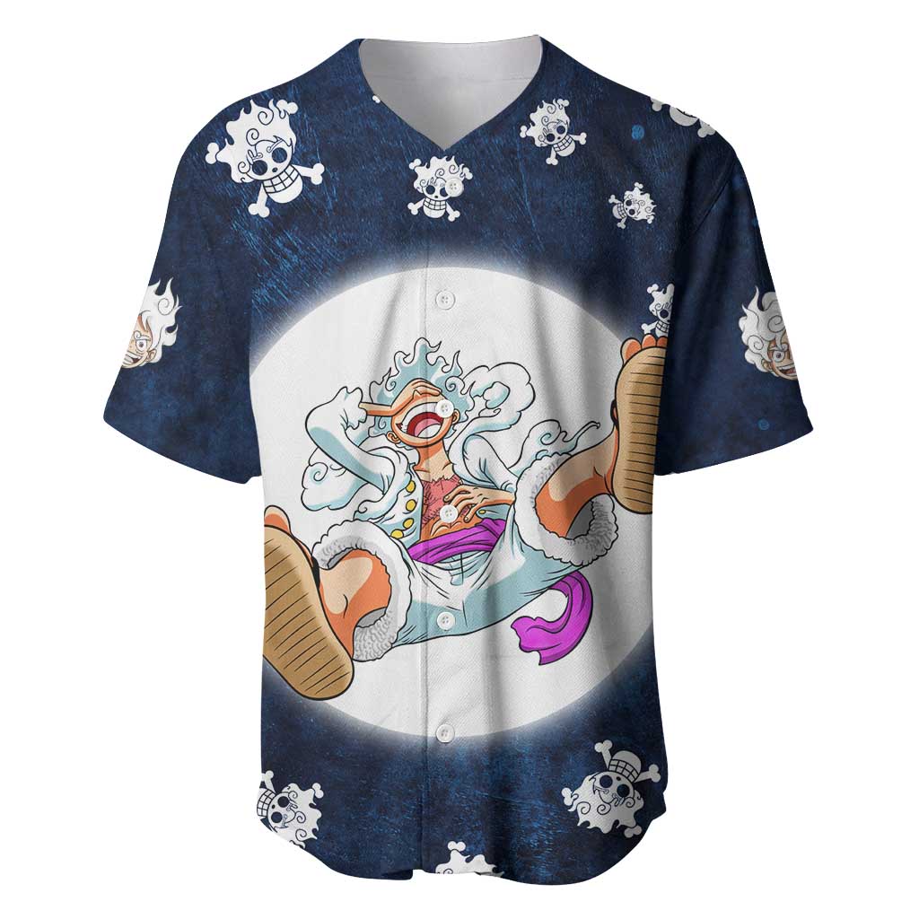 Luffy Gear 5 - One Piece Baseball Jersey Anime Style