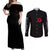 Light Yagami Death Note Couples Matching Off Shoulder Maxi Dress and Long Sleeve Button Shirt Anime Mix Manga Style