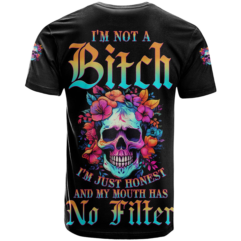 im-not-a-b-im-just-honest-skull-roses-colorful-t-shirt