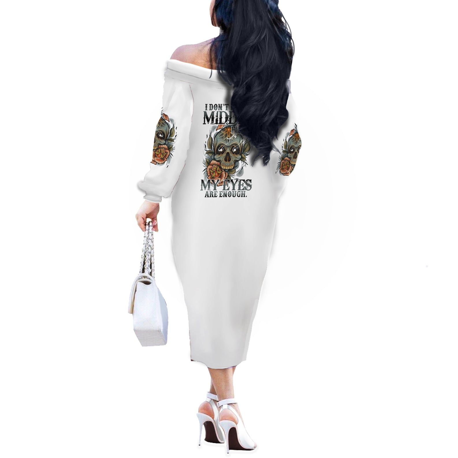 i-dont-need-a-middle-skull-off-the-shoulder-long-sleeve-dress