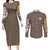 Slave Arc Vinland Saga Couples Matching Long Sleeve Bodycon Dress and Long Sleeve Button Shirt Japan Anime Style