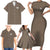 Slave Arc Vinland Saga Family Matching Short Sleeve Bodycon Dress and Hawaiian Shirt Japan Anime Style