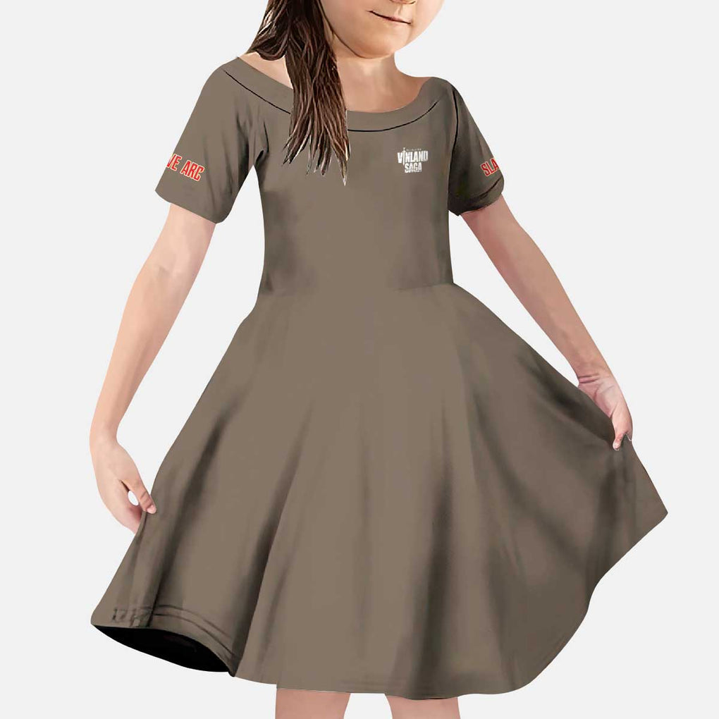 Slave Arc Vinland Saga Kid Short Sleeve Dress Japan Anime Style