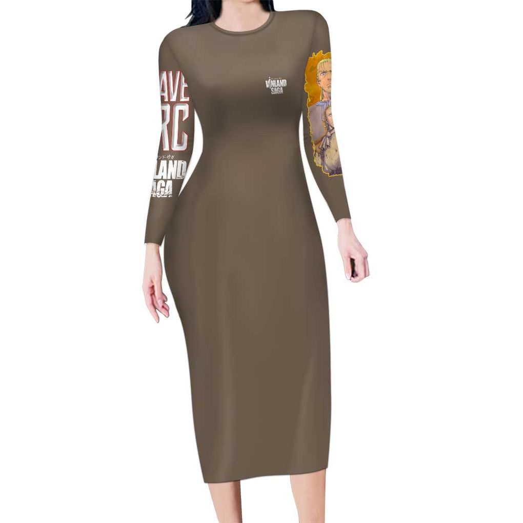 Slave Arc Vinland Saga Long Sleeve Bodycon Dress Japan Anime Style