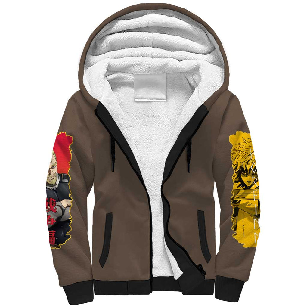 War Arc Vinland Saga Sherpa Hoodie Japan Anime Style