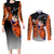 Z Goku Anime Dragon Ball Couples Matching Long Sleeve Bodycon Dress and Long Sleeve Button Shirt