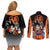 Z Goku Anime Dragon Ball Couples Matching Off Shoulder Short Dress and Long Sleeve Button Shirt