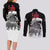 Jiraiya Anime Mixed Couples Matching Long Sleeve Bodycon Dress and Long Sleeve Button Shirt