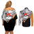 Charizard Mix Manga Couples Matching Off Shoulder Short Dress and Long Sleeve Button Shirt