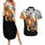 Charizard Mix Manga Couples Matching Summer Maxi Dress and Hawaiian Shirt